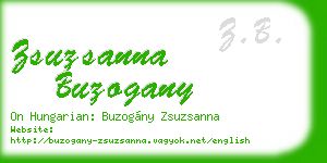 zsuzsanna buzogany business card